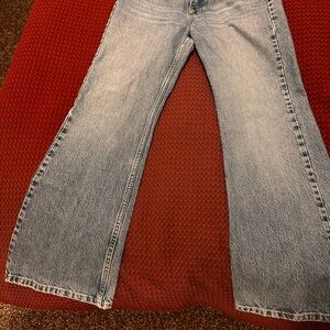 Topshop Light Blue Flare Jeans